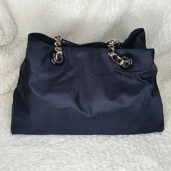 Kate Spade | Canvas Shoulder Bag w/Chain Detail & Dust Bag - Picture 4 of 16